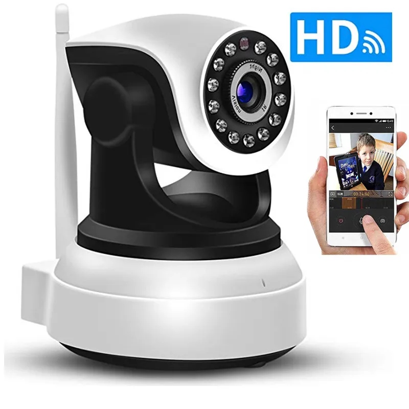 Домашняя камера видеонаблюдения 720P HD Wi Fi IP двусторонняя аудиокамера с ночным