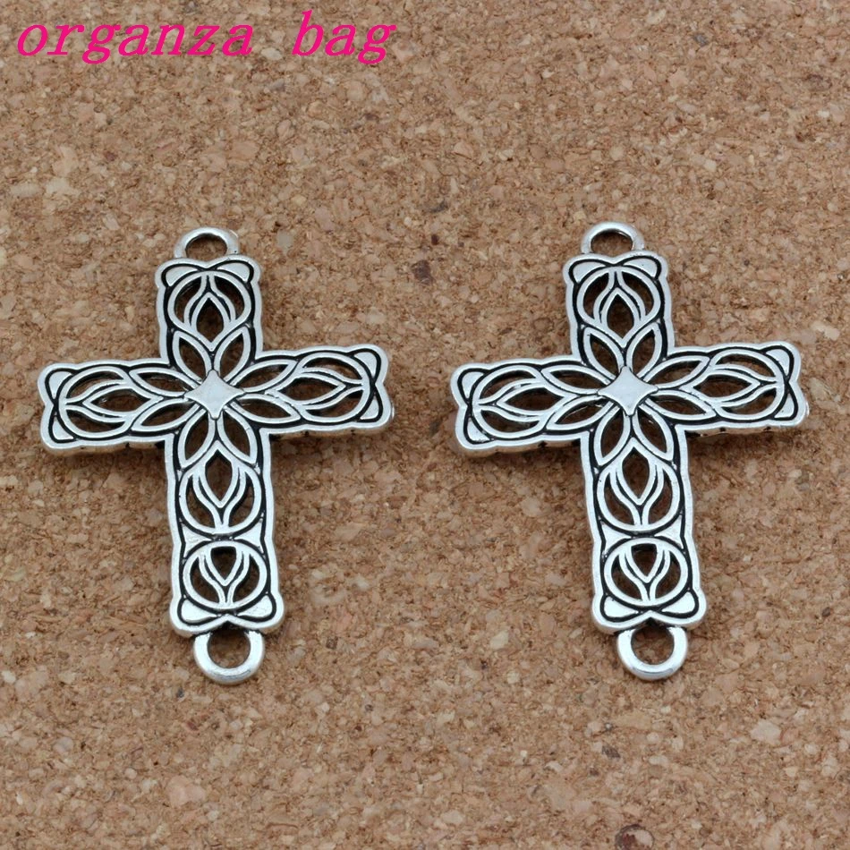 50pcs / lots Antique Silver Hollow Flower Cross 3mm Hole Connectors Fit Hand-woven bracelets Jewelry DIY 27.2x42x1.5mm F-3
50pcs / lots Antique Silver Hollow Flower Cross 3mm Hole Connectors Fit Hand-woven bracelets Jewelry DIY 27.2x42x1.5mm F-3