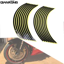 Hot Motorcycle Wheel Sticker Reflective Decals Rim Tape Car/bicycle For Honda PCX 125 150 KAWASAKI Versys 650 KLZ1000 Z400