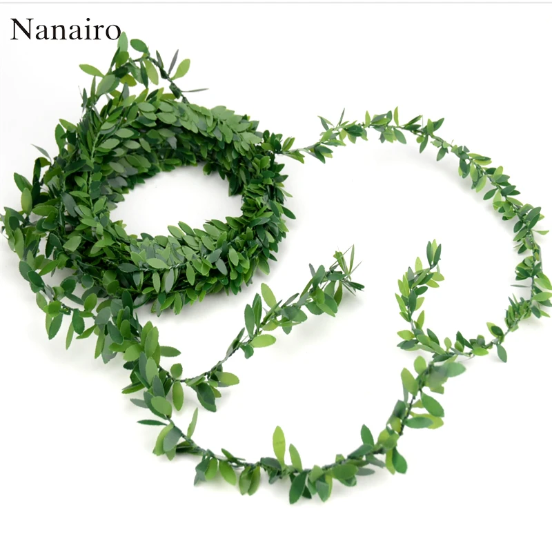 7m Artificial Green Flower Nylon iron wire Leaves Rattan DIY Garland Accessory For Wedding Decoration Artificial Scrapbooking
7m Artificial Green Flower Nylon iron wire Leaves Rattan DIY Garland Accessory For Wedding Decoration Artificial Scrapbooking