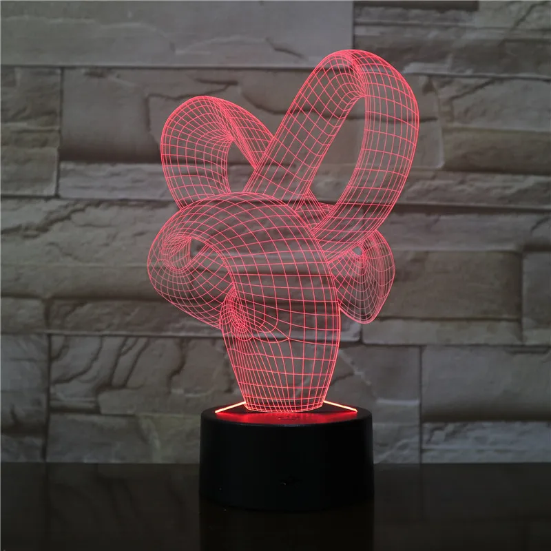 Abstract 3D Lamp LED NightLight light Acrylic lamp Atmosphere Desk Table Decoration Lamp Novelty indoor Lighting Drop Shipping
Abstract 3D Lamp LED NightLight light Acrylic lamp Atmosphere Desk Table Decoration Lamp Novelty indoor Lighting Drop Shipping