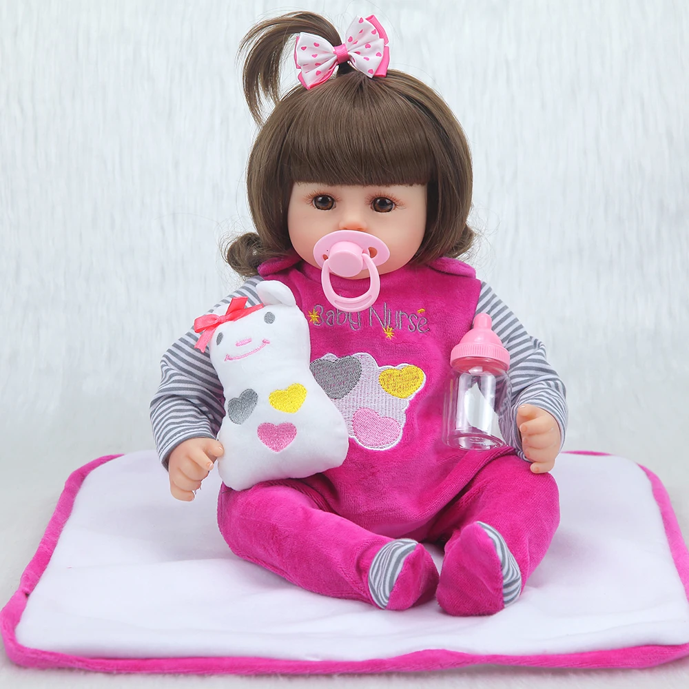 Forrsdor 42cm cotton body lifelike newborn Baby girl with plush toys limited Collection gifts Silicone Reborn Baby dolls
Forrsdor 42cm cotton body lifelike newborn Baby girl with plush toys limited Collection gifts Silicone Reborn Baby dolls