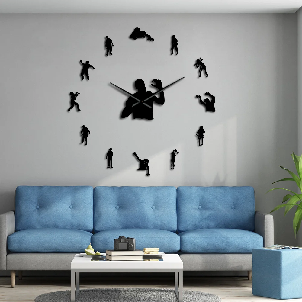 Creepy Zombie Horror Wall Art Mirror Stickers DIY Giant Wall Clock Huge Halloween Hanging Wall Decor Frameless Wall Watch Clock
Creepy Zombie Horror Wall Art Mirror Stickers DIY Giant Wall Clock Huge Halloween Hanging Wall Decor Frameless Wall Watch Clock