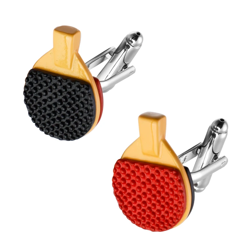 Fashion jewelry sports men black red table tennis racket cufflinks French shirt sleeve cuff links
Fashion jewelry sports men black red table tennis racket cufflinks French shirt sleeve cuff links