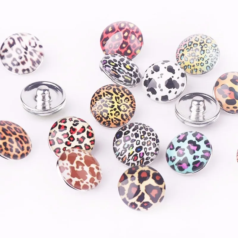 DIY Jewelry Findings Fashion Leopard Printed Glass Stone Buttons Round Snap Buttons for Bracelet 18mm(60 pcs Random) Wholesale
DIY Jewelry Findings Fashion Leopard Printed Glass Stone Buttons Round Snap Buttons for Bracelet 18mm(60 pcs Random) Wholesale
