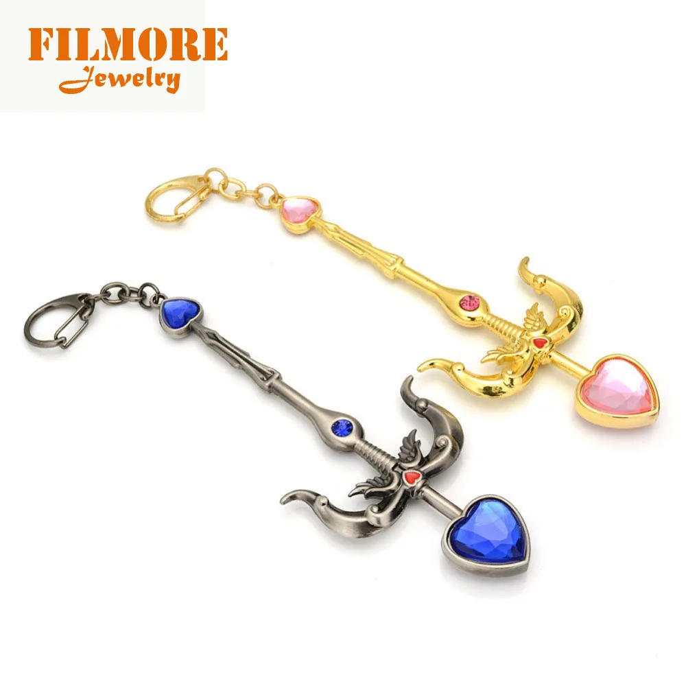 13cm Game LOL Heartseeker Vayne Key Chain Valentine's Day Gift Pink Blue Gem Stone Keyring Pendant Tryndamere Jewelry Key Holder
13cm Game LOL Heartseeker Vayne Key Chain Valentine's Day Gift Pink Blue Gem Stone Keyring Pendant Tryndamere Jewelry Key Holder