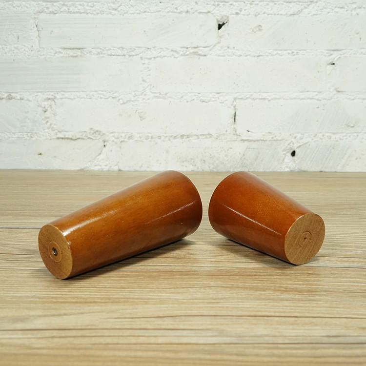 4pcs/lot Table Legs Oak Wood Sofa Foot Cabinet Furniture Heightening Metal Solid Wood Legs Dark Walnut Color Table Legs B525