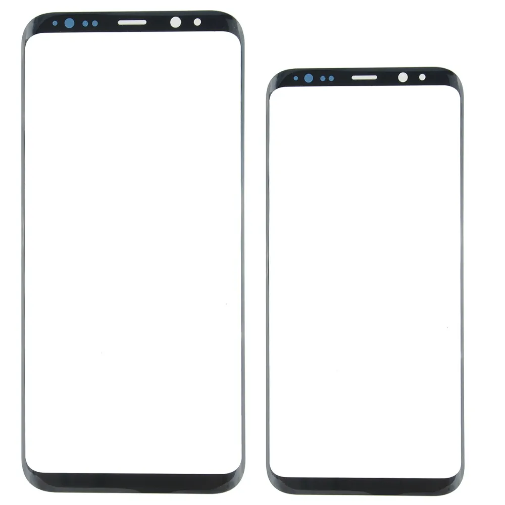 5 шт./лот оригинальный внешний экран стеклянная линза черная Замена для Samsung Galaxy S8