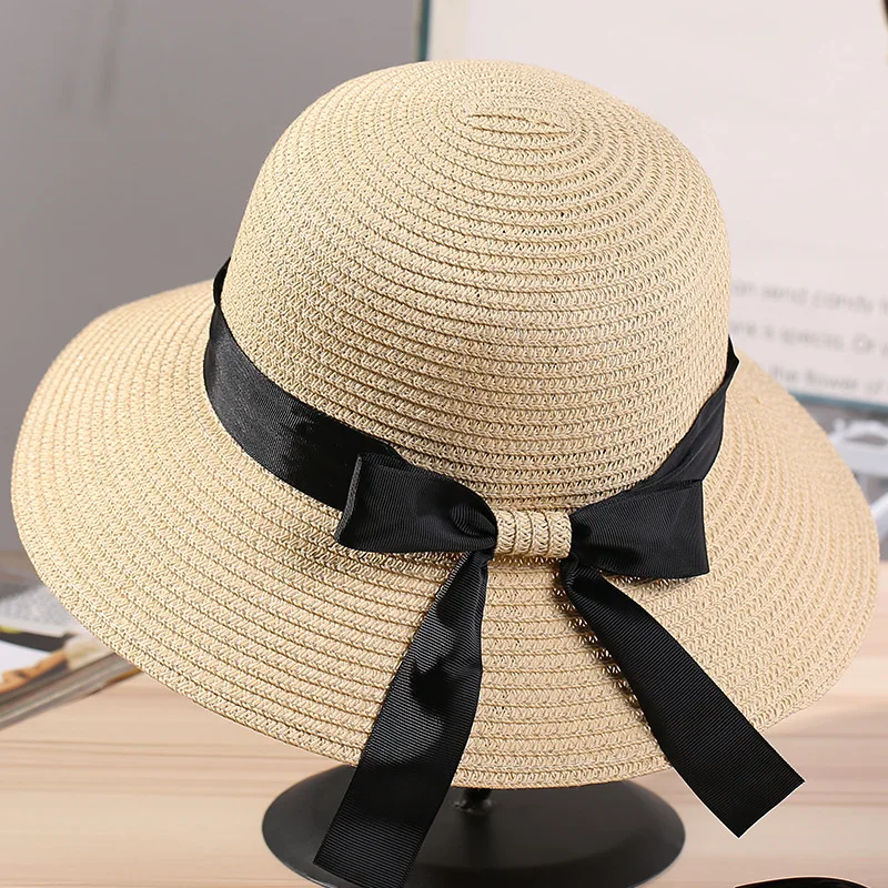 2018 Women's Sun Hat Straw Hats Bow Tie Ribbon Round Dome Top DIY Straw Beach Summer Hats Snapback Gorras Outdoor Shade Caps
2018 Women's Sun Hat Straw Hats Bow Tie Ribbon Round Dome Top DIY Straw Beach Summer Hats Snapback Gorras Outdoor Shade Caps