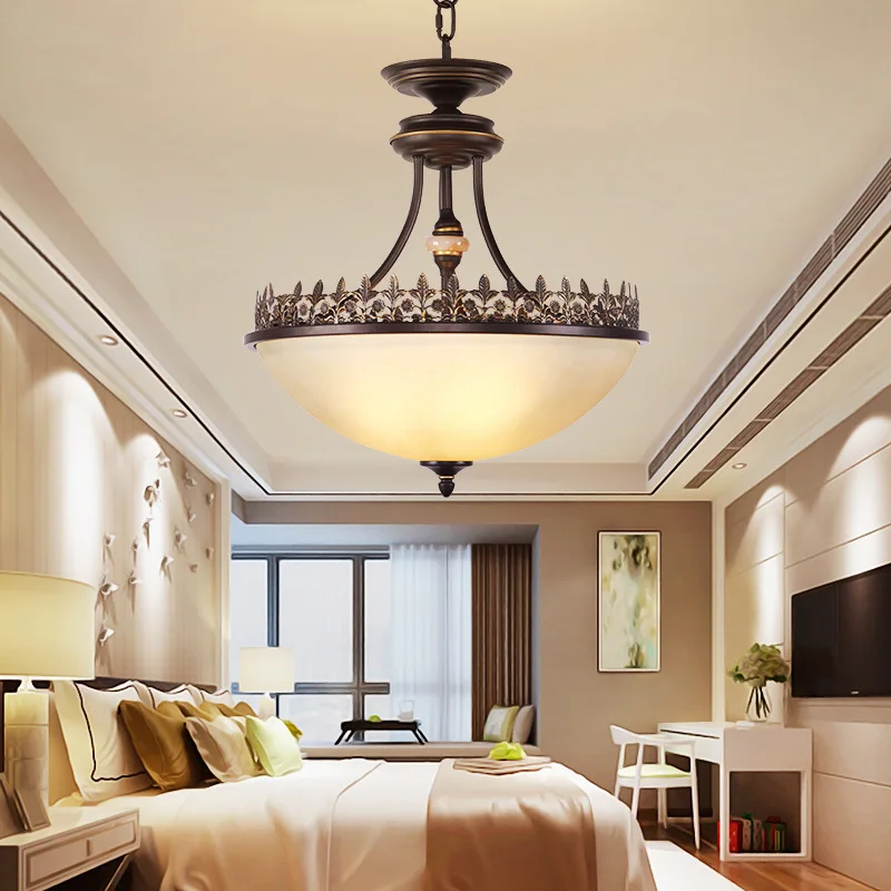 American retro wrought iron aisle balcony ceiling lamp single head living room porch corridor bedroom Ceiling Lights mx5221500 | Лампы и