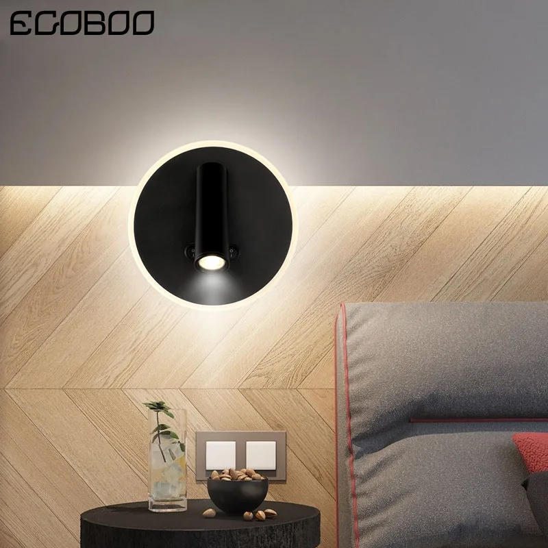 EGOBOO Round LED Bedside Wall Lamp with Rotated Spot Light and Self-switch Art Wall Light in Bedroom
EGOBOO Round LED Bedside Wall Lamp with Rotated Spot Light and Self-switch Art Wall Light in Bedroom