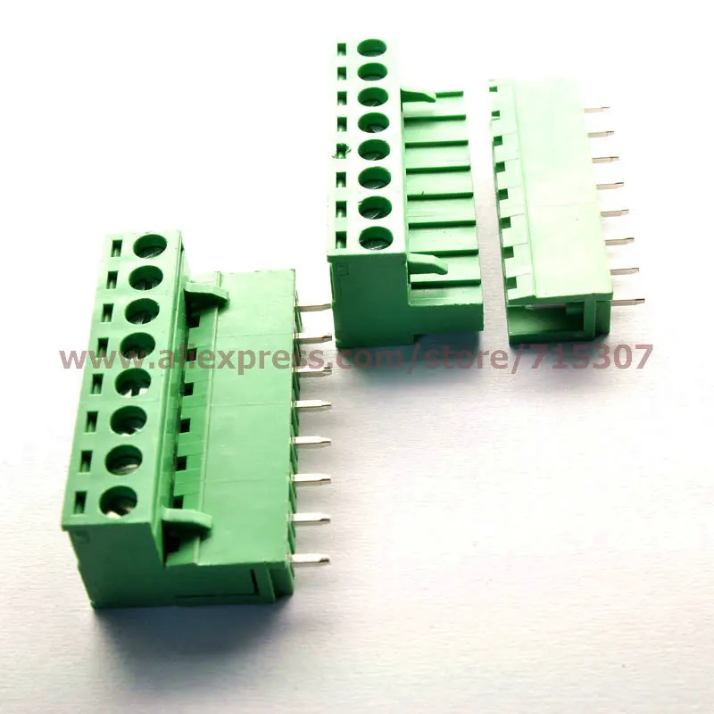 PHISCALE 5 наборов вертикальных PCB клеммных блоков 08 мм 8pin 300V 15A|terminal block|block blockblock terminal |