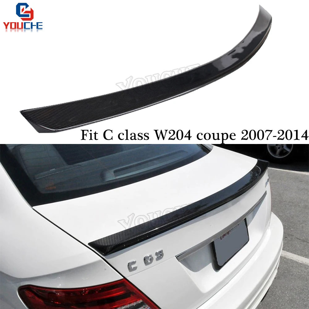 Задний спойлер для Mercedes W204 C Class 2 door Coupe 2007 2011 C180 C200 C250 C300|Спойлеры и крылья| |