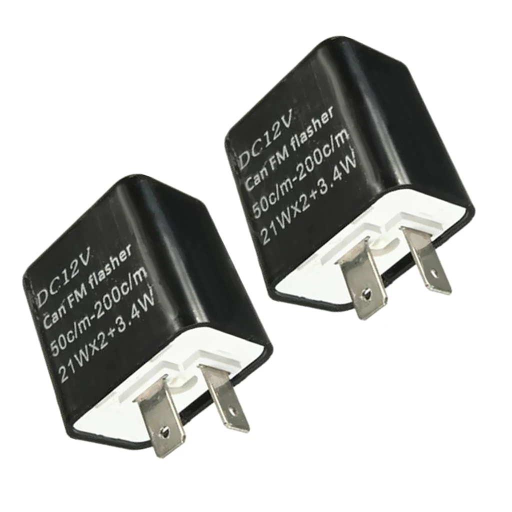 2 Pieces 12V 2 Pin Auto Car Truck Blinker Adjustable LED Flasher Relay Turn Signal For Motorcycle Motorbike Fix Black
2 Pieces 12V 2 Pin Auto Car Truck Blinker Adjustable LED Flasher Relay Turn Signal For Motorcycle Motorbike Fix Black
