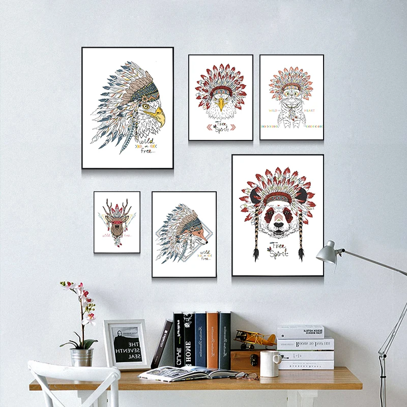 Angel's Art Unframed Indian Animals Head Hippie Deer Horse Zebra Print Wall Decor Canvas Painting
Angel's Art Unframed Indian Animals Head Hippie Deer Horse Zebra Print Wall Decor Canvas Painting