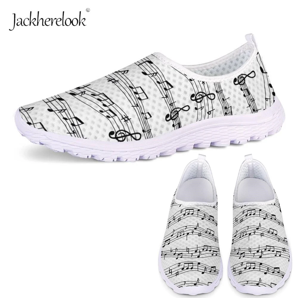 Jackherelook Women Flat Shoes White Music Notes Sneakers for Female Breathable Ladies Summer Mesh Shoes Casual Flats Super Light
Jackherelook Women Flat Shoes White Music Notes Sneakers for Female Breathable Ladies Summer Mesh Shoes Casual Flats Super Light