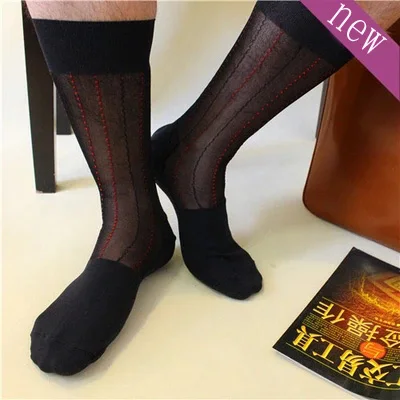 2017 On sale! Mens glossy silk socks Thin Sheer stripe male socks gay gentleman style sexy High quality men socks
2017 On sale! Mens glossy silk socks Thin Sheer stripe male socks gay gentleman style sexy High quality men socks