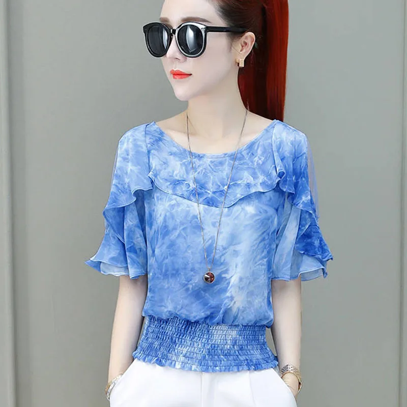 Women Spring Summer Style Chiffon Blouses Shirts Lady Casual Short Sleeve O-Neck Off SHoulder Blusas Tops Blue Red DF2687
Women Spring Summer Style Chiffon Blouses Shirts Lady Casual Short Sleeve O-Neck Off SHoulder Blusas Tops Blue Red DF2687