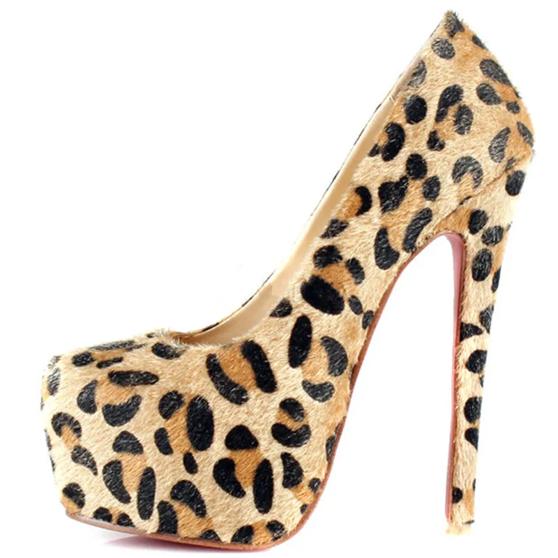GOOFLORON 16cm High Heel Pumps Shoes Women's Fashion Leopard Shoes 5cm Platform Waterproof Sexy Spike Shoes
GOOFLORON 16cm High Heel Pumps Shoes Women's Fashion Leopard Shoes 5cm Platform Waterproof Sexy Spike Shoes
