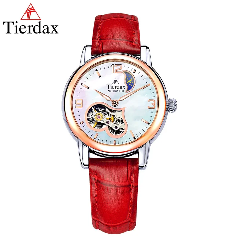 Механическая Скелет Часы Женщины Для Девочки Montre Femme Полую Конструкцию Tourbillon