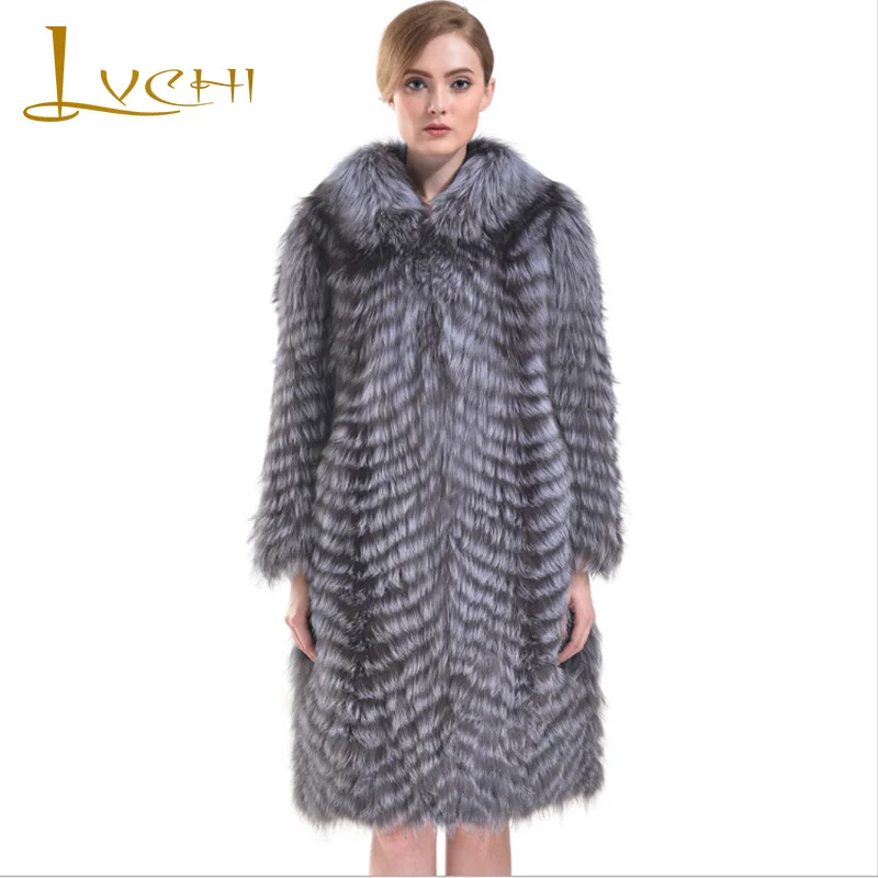 Женское пальто в полоску LVCHI, роскошное пальто с натуральным мехом лисы, теплая куртка с натуральным мягким меховым воротником, 2019
Женское пальто в полоску LVCHI, роскошное пальто с натуральным мехом лисы, теплая куртка с натуральным мягким меховым воротником, 2019