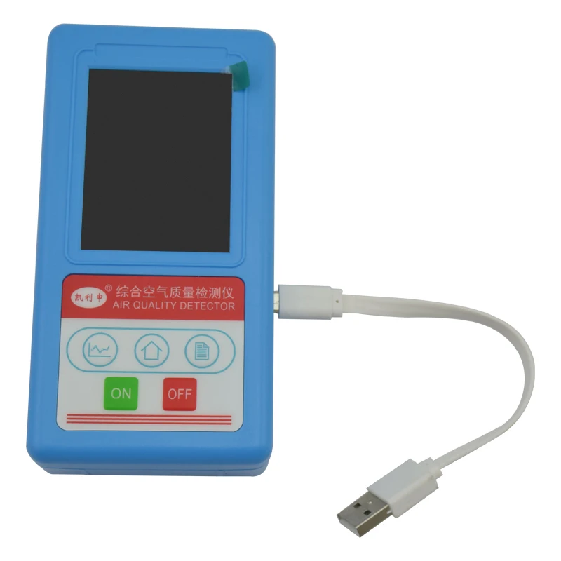 

CO2 HCHO PM1.0 PM2.5 PM10 TVOC Carbon Dioxide Monitor Formaldehyde Tester Gas Detector Particles Air Quality Analyzer