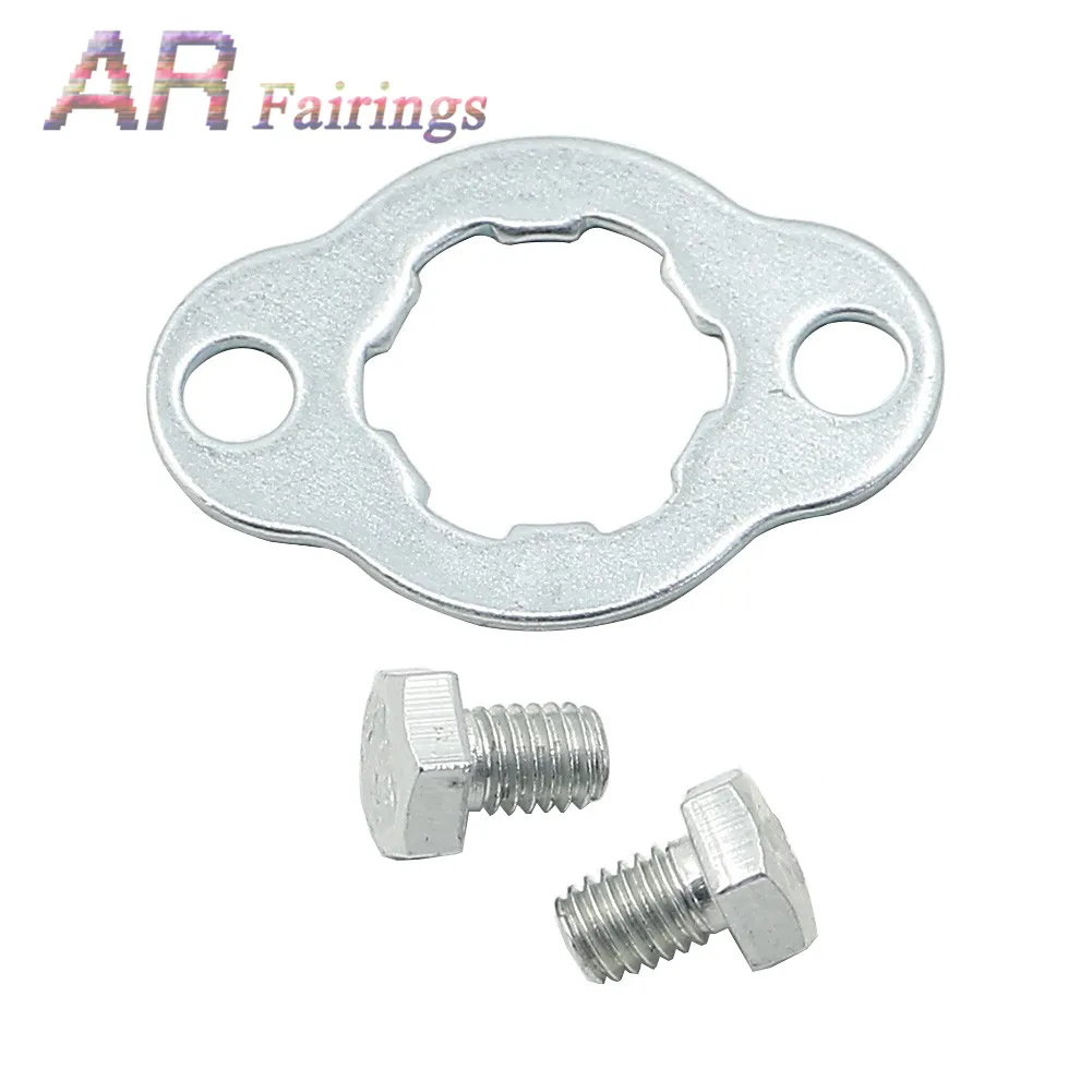 ATV Parts Front Sprocket Lock Bolts Washer Fixing Plate For Honda ATC200x 83-85 ATC CR XL XR CB CMX NX Replace No. 95014-92100
ATV Parts Front Sprocket Lock Bolts Washer Fixing Plate For Honda ATC200x 83-85 ATC CR XL XR CB CMX NX Replace No. 95014-92100