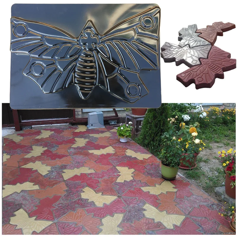 Фото Бабочка бетон цемент кирпич фотопедаль камень украшение для сада двора|Формы