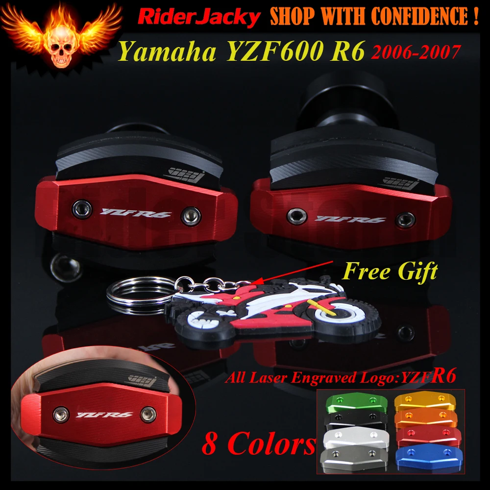 CNC Left and Right Red Blue Black Motorcycle Frame Slider Anti Crash Protector For Yamaha YZF600 R6 06-07 YZF R6 YZFR6 2006 2007
CNC Left and Right Red Blue Black Motorcycle Frame Slider Anti Crash Protector For Yamaha YZF600 R6 06-07 YZF R6 YZFR6 2006 2007