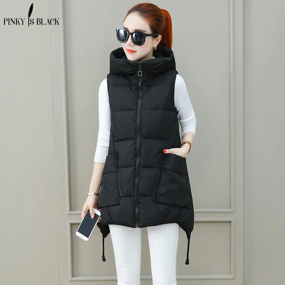 PinkyIsBlack 2020 New Winter Vest women Casual Autumn Winter Sleeveless Waistcoat Hooded Long Warm Cotton Padded Top Vest Jacket
PinkyIsBlack 2020 New Winter Vest women Casual Autumn Winter Sleeveless Waistcoat Hooded Long Warm Cotton Padded Top Vest Jacket