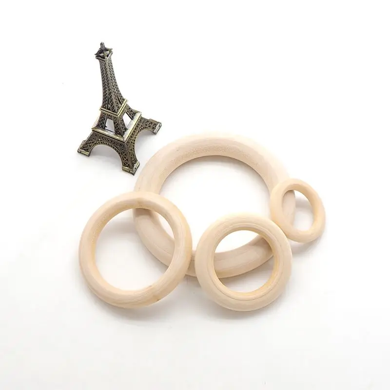 Chenkai 40mm/55mm/70mm/55mm Natural Unfinished Wood Rings Wooden Teethers For DIY Baby Necklace Bracelet Accessories
Chenkai 40mm/55mm/70mm/55mm Natural Unfinished Wood Rings Wooden Teethers For DIY Baby Necklace Bracelet Accessories