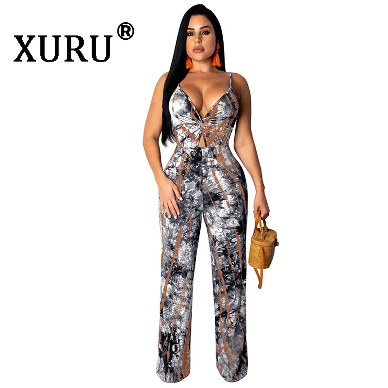 XURU summer hot digital print jumpsuit sexy strap V-neck jumpsuit women's casual jumpsuit
XURU summer hot digital print jumpsuit sexy strap V-neck jumpsuit women's casual jumpsuit