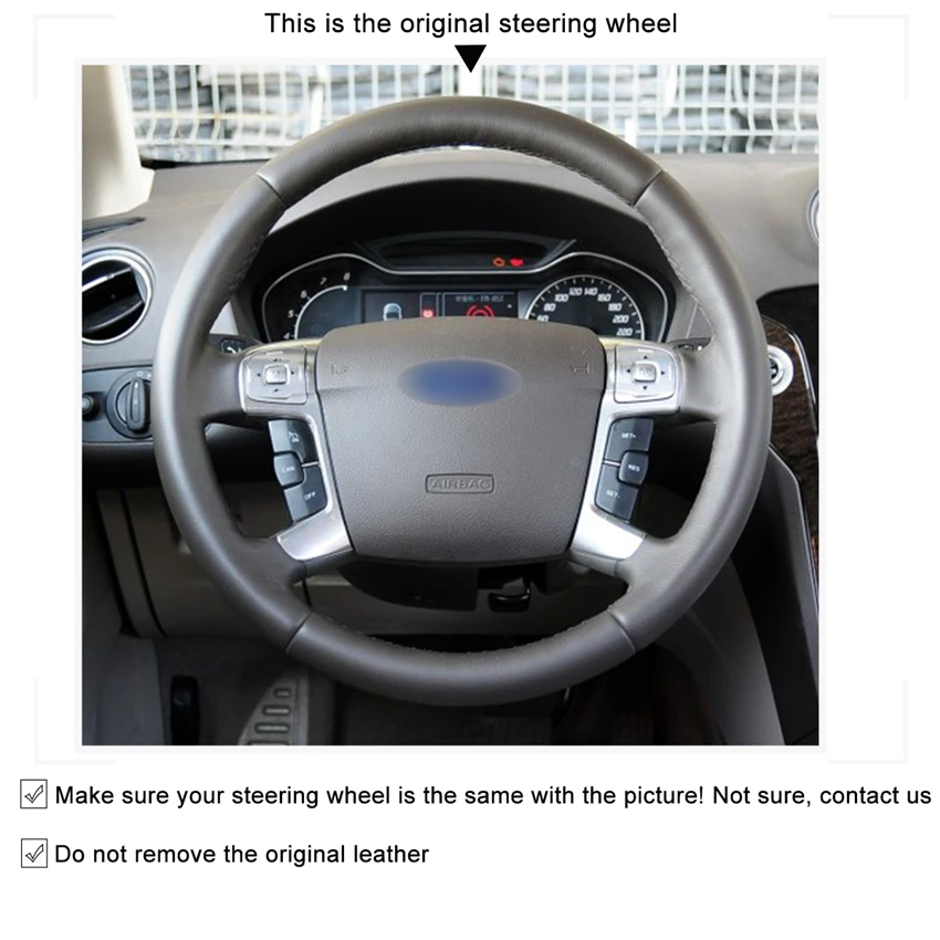 MEWANT Black Suede Red Marker Car Steering Wheel Cover for Ford Mondeo 2007-2014 Galaxy 2006-2015 S-Max 2006-2014
MEWANT Black Suede Red Marker Car Steering Wheel Cover for Ford Mondeo 2007-2014 Galaxy 2006-2015 S-Max 2006-2014
