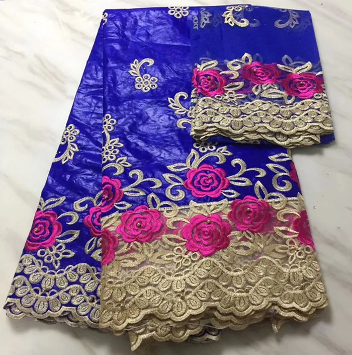 5Yards Hot sale royal blue african Bazin brocade lace fabric and fuchsia flower french net lace embroidery for dress BZ8-9
5Yards Hot sale royal blue african Bazin brocade lace fabric and fuchsia flower french net lace embroidery for dress BZ8-9