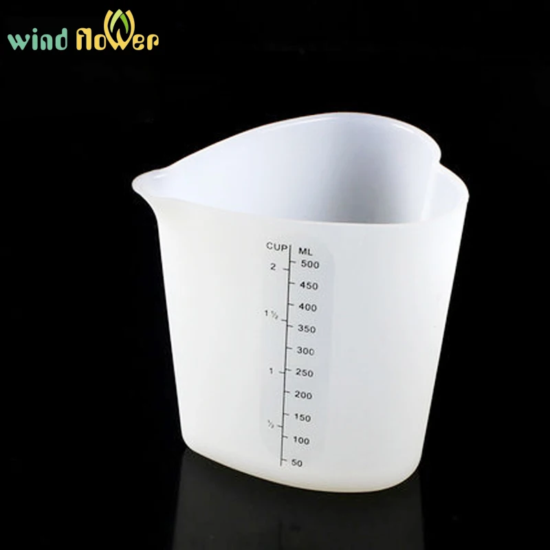 Wind flower 500 ml Love Heart Shape Soft Silicone Measuring Heat Resistant Measuring Cup For Baking Kitchen Gadget Tools
Wind flower 500 ml Love Heart Shape Soft Silicone Measuring Heat Resistant Measuring Cup For Baking Kitchen Gadget Tools