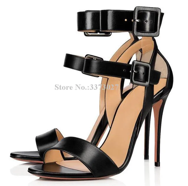 New Black Ankle Buckles Leather Lady Sandals Sexy Thin Heel Peep Toe Gladiator Sandals Fashion Office Summer Dress Shoes Pumps
New Black Ankle Buckles Leather Lady Sandals Sexy Thin Heel Peep Toe Gladiator Sandals Fashion Office Summer Dress Shoes Pumps
