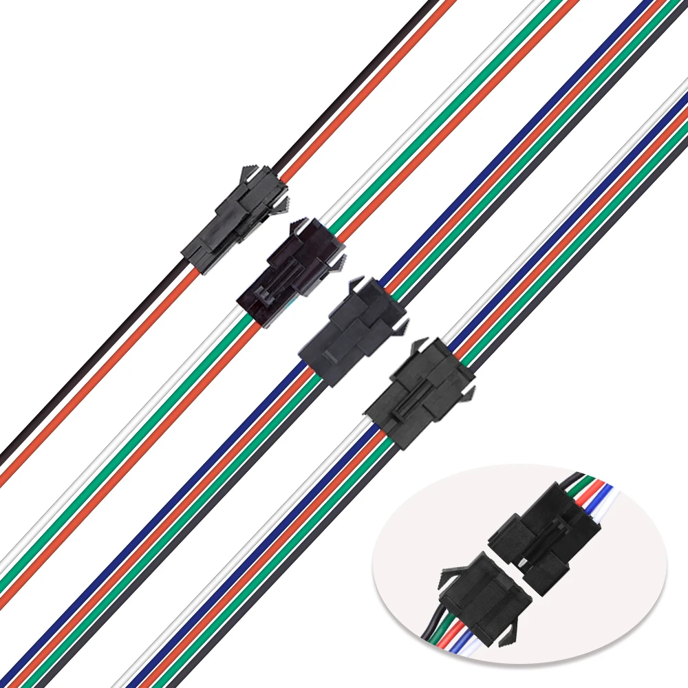 5pairs 2 3 4 5 pin SM Male & Female JST Connector 2PIN 3PIN 4PIN 5PIN Wire Cable Pigtail Plug Free shipping
5pairs 2 3 4 5 pin SM Male & Female JST Connector 2PIN 3PIN 4PIN 5PIN Wire Cable Pigtail Plug Free shipping