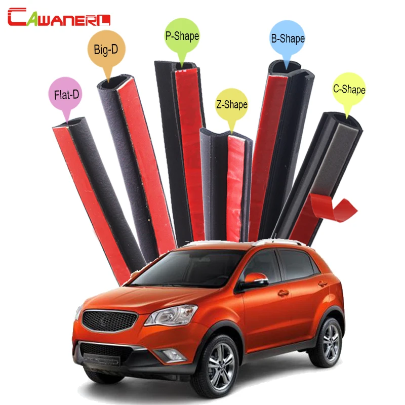 Комплект уплотнительных лент Cawanerl для капота багажника обшивки краев Ssang Yong Actyon