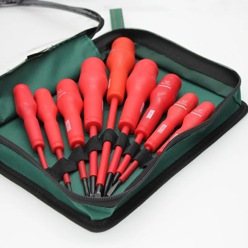 9PCS CR-V High Voltage 1000V Insulated Screwdriver Set Phillips Bits Magnetic Precision Professional Electrician Hand Tools
9PCS CR-V High Voltage 1000V Insulated Screwdriver Set Phillips Bits Magnetic Precision Professional Electrician Hand Tools