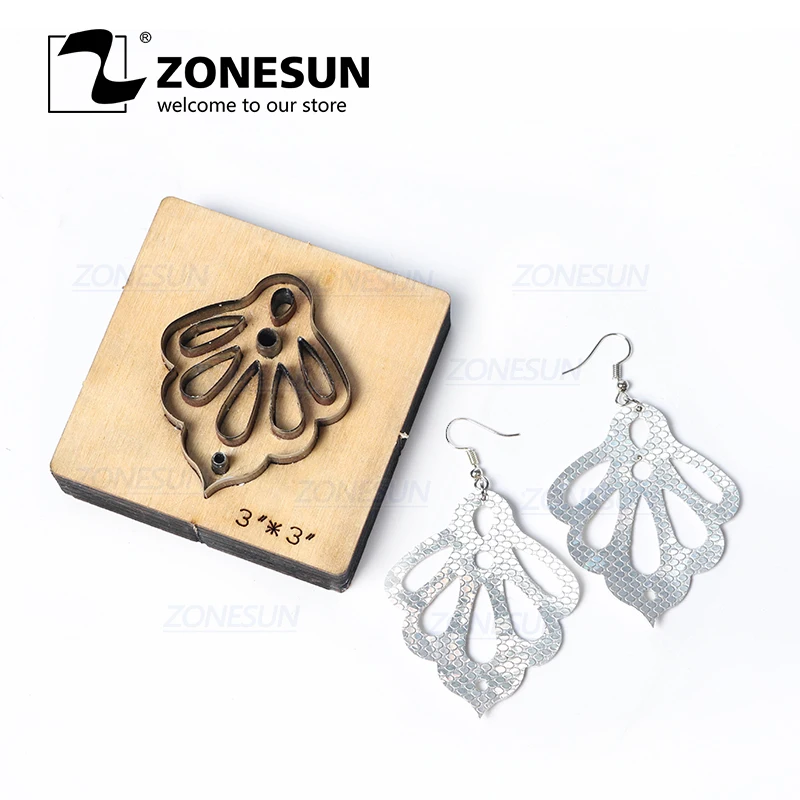 ZONESUN T2 DIY Custom Cutter Leather Earring Cutting Die Leather Cut Out Earring For Steel Rule Die Cutting Machine Press Tools
ZONESUN T2 DIY Custom Cutter Leather Earring Cutting Die Leather Cut Out Earring For Steel Rule Die Cutting Machine Press Tools
