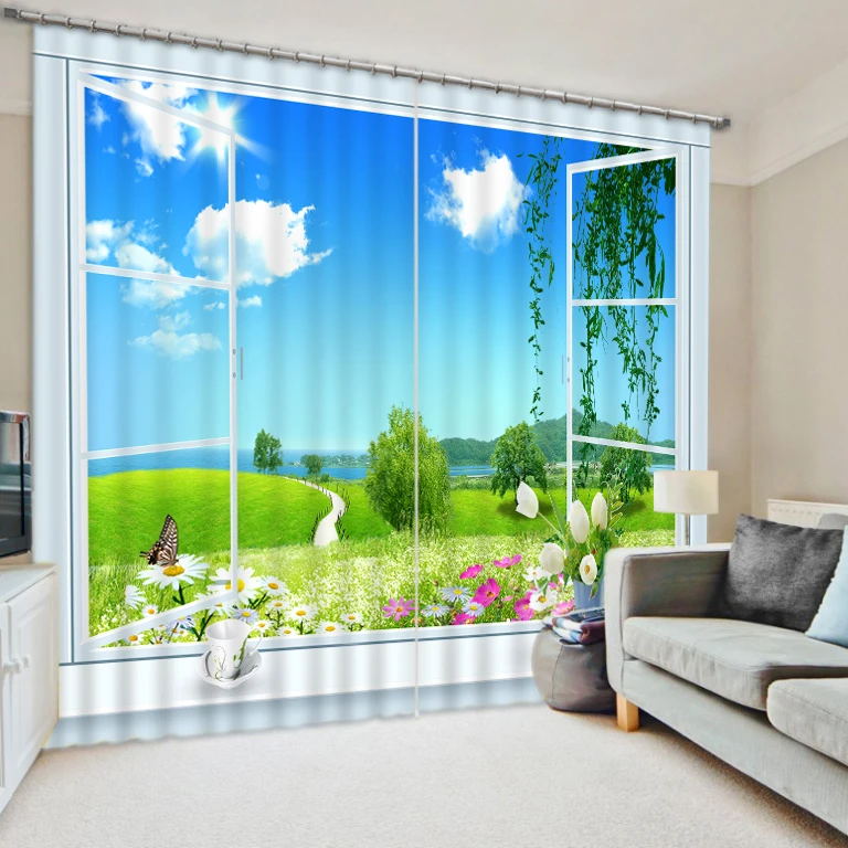 New Pastoral Scenery Curtains Modern Sheers Curtains For Living Room Bedroom Decorative Hotel Office Wall Tapestry Drapes
New Pastoral Scenery Curtains Modern Sheers Curtains For Living Room Bedroom Decorative Hotel Office Wall Tapestry Drapes