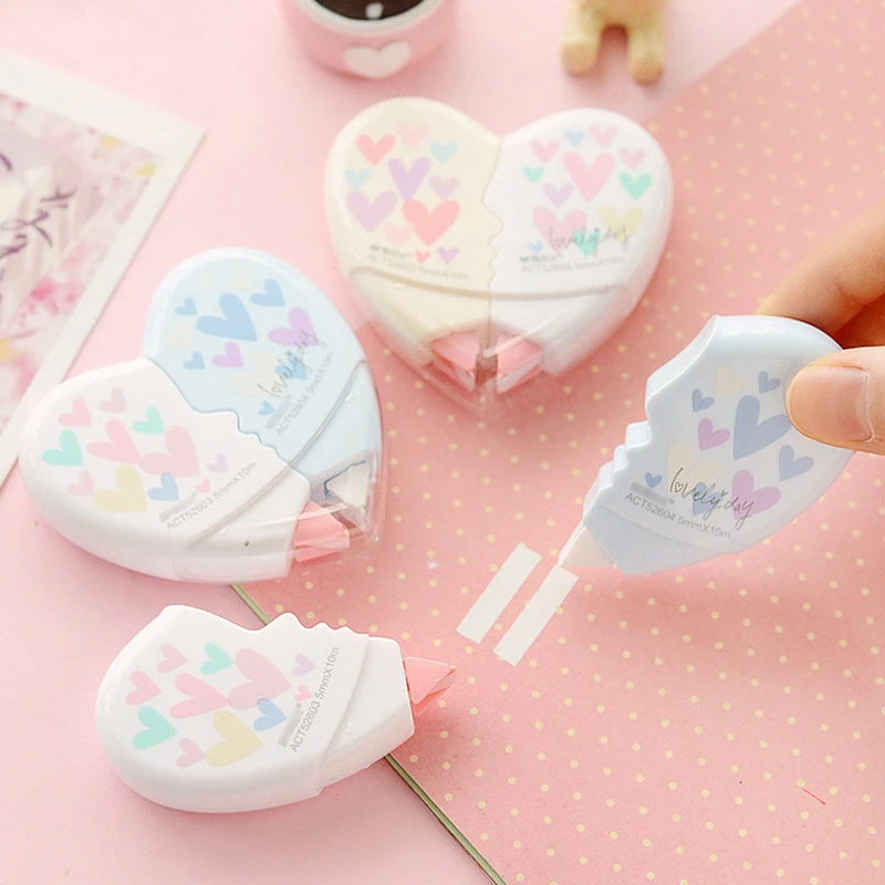 2Pcs/Pair Colorful Love Heart Correction Tape Coulpe Erase Tape Material Escolar Kawaii Stationery Office School Supplies 10M*2
2Pcs/Pair Colorful Love Heart Correction Tape Coulpe Erase Tape Material Escolar Kawaii Stationery Office School Supplies 10M*2