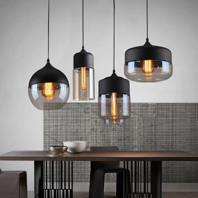 Nordic classic loft glass pendant lamps LED light kitchen restaurant bar living room bedroom
Nordic classic loft glass pendant lamps LED light kitchen restaurant bar living room bedroom