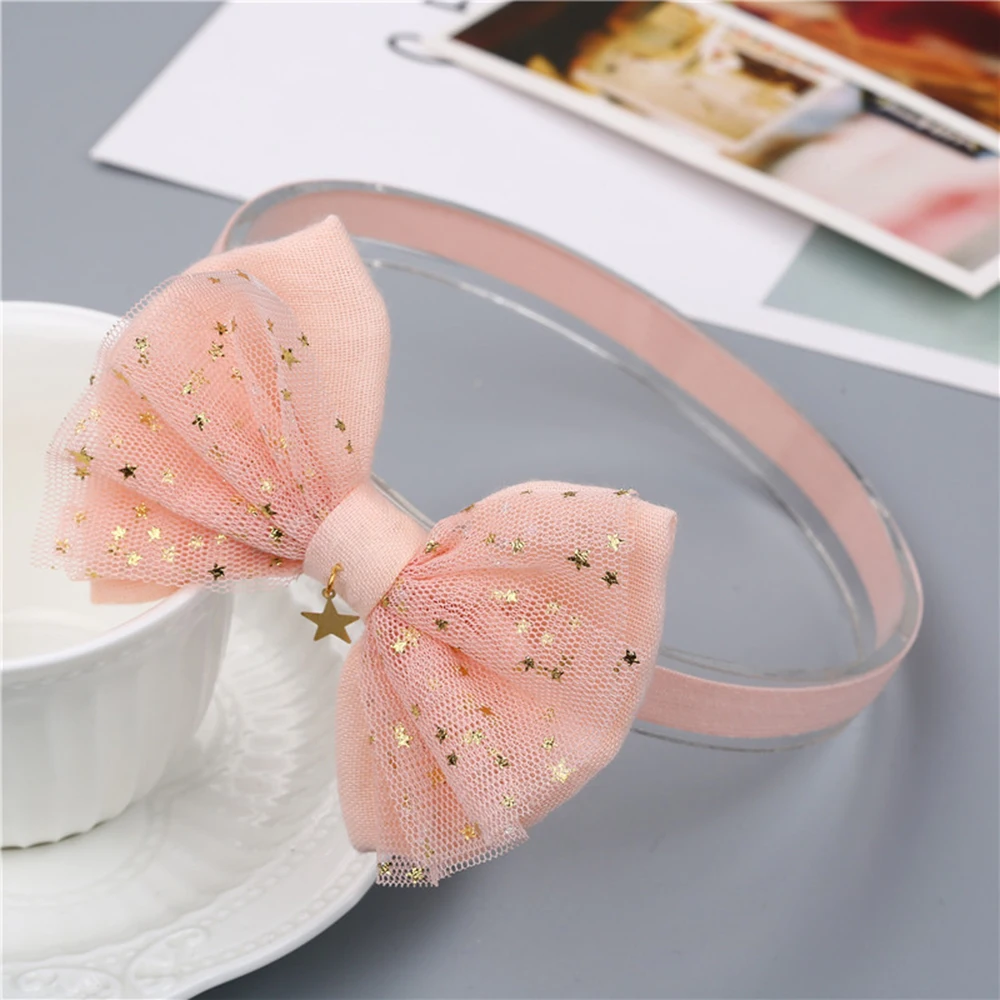 Chyko Sparkling Star Headbands Bow Elastic Kids Headband Birthday Party Headwear Hair Accessories | Аксессуары для одежды