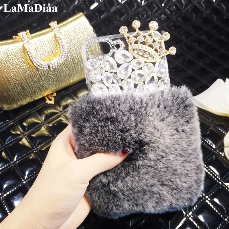 Luxury Diamond Crown Glitter Bling Rhinestones Fluffy Rabbit Hair Fur Phone Case For iPhone 11 12 13 X XS MAX XR 5s 6S 7 8 Plus
Luxury Diamond Crown Glitter Bling Rhinestones Fluffy Rabbit Hair Fur Phone Case For iPhone 11 12 13 X XS MAX XR 5s 6S 7 8 Plus