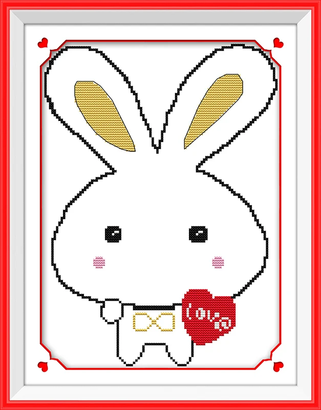 A rabbit Lover(male) cross stitch kit cartoon 14ct 11ct count print canvas stitches embroidery DIY handmade needlework
A rabbit Lover(male) cross stitch kit cartoon 14ct 11ct count print canvas stitches embroidery DIY handmade needlework