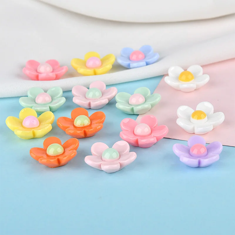 Wholesale 100pcs 19MM Solid Colors Spring Flower Shape Cute Resin Cabochons DIY Jewelry Findings Ornament Accessory Floral Cameo
Wholesale 100pcs 19MM Solid Colors Spring Flower Shape Cute Resin Cabochons DIY Jewelry Findings Ornament Accessory Floral Cameo