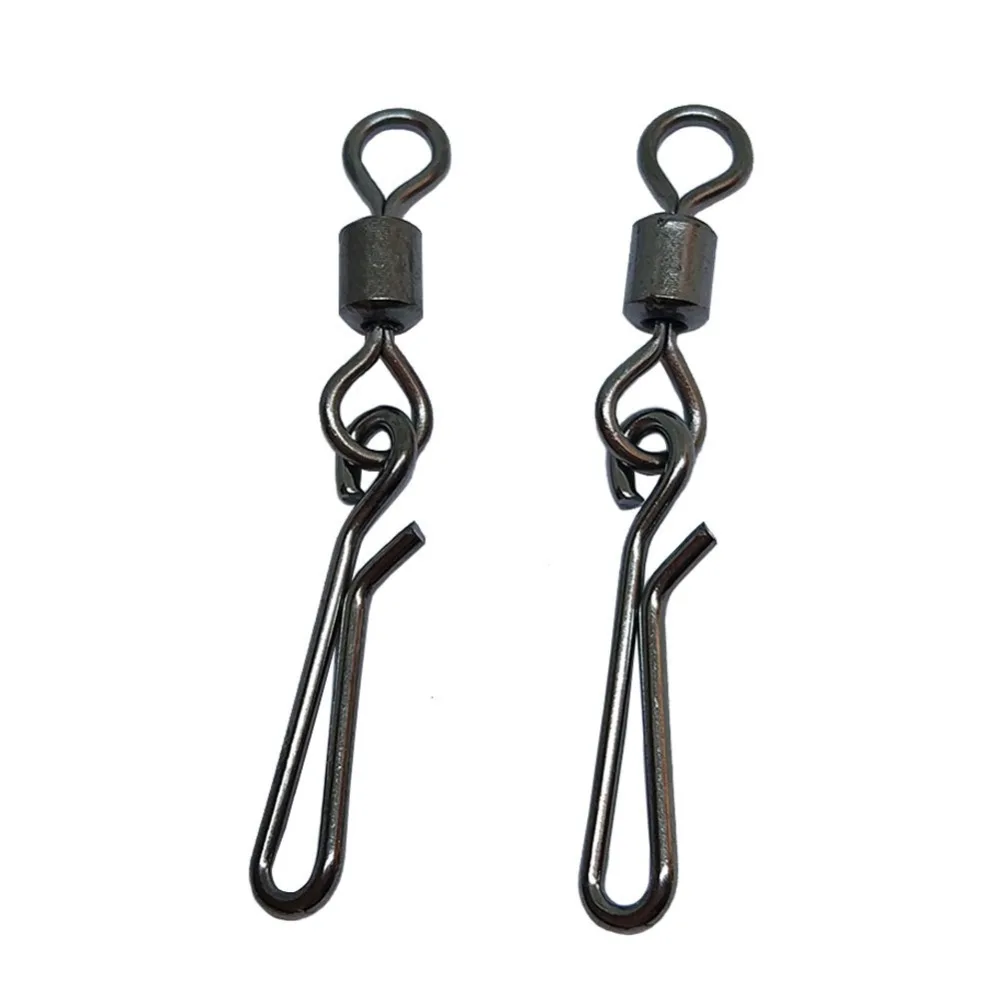 20pcs Fishing Barrel Rolling Swivel With Hanging Snap Freshwater Bass Fishing Tackle Saltwater Crappie Fishing Connector
20pcs Fishing Barrel Rolling Swivel With Hanging Snap Freshwater Bass Fishing Tackle Saltwater Crappie Fishing Connector