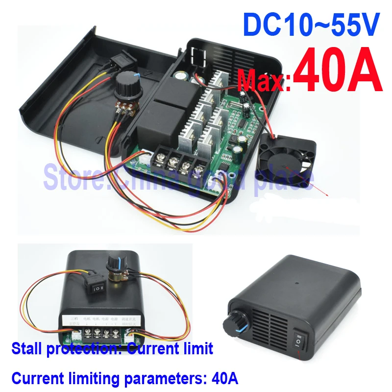 DC12V24V36V48V55V 40A Digital Display 0~100% Adjustable Drive Module PWM DC Motor Speed Brushless Controller
DC12V24V36V48V55V 40A Digital Display 0~100% Adjustable Drive Module PWM DC Motor Speed Brushless Controller