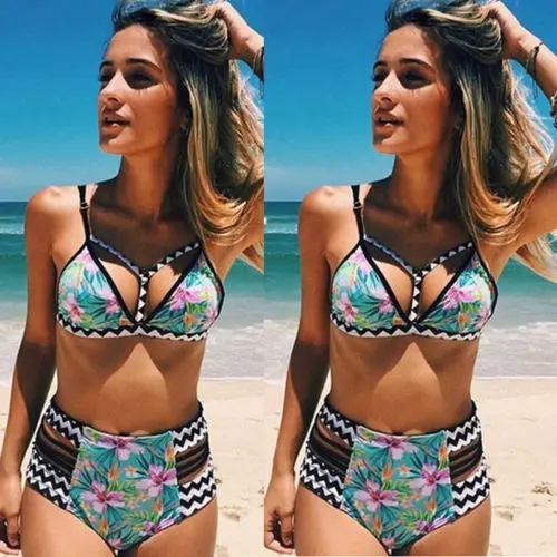 Sexy Swimwear Bathes Bikini Set Padded Bandage Bra Push-up Suit Swimsuit | Женская одежда
